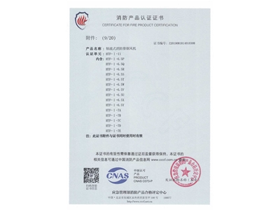 軸（zhóu）流式消防（fáng）排煙（yān）風（fēng）機HTF-I-11